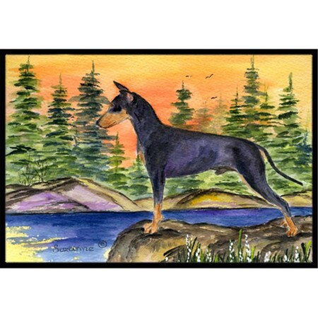 Carolines Treasures Manchester Terrier Doormat - 24 x 36 in. SS8419JMAT